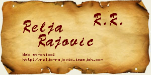 Relja Rajović vizit kartica